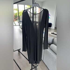 BCBGMaxAzria Black Dress with Knot Detail